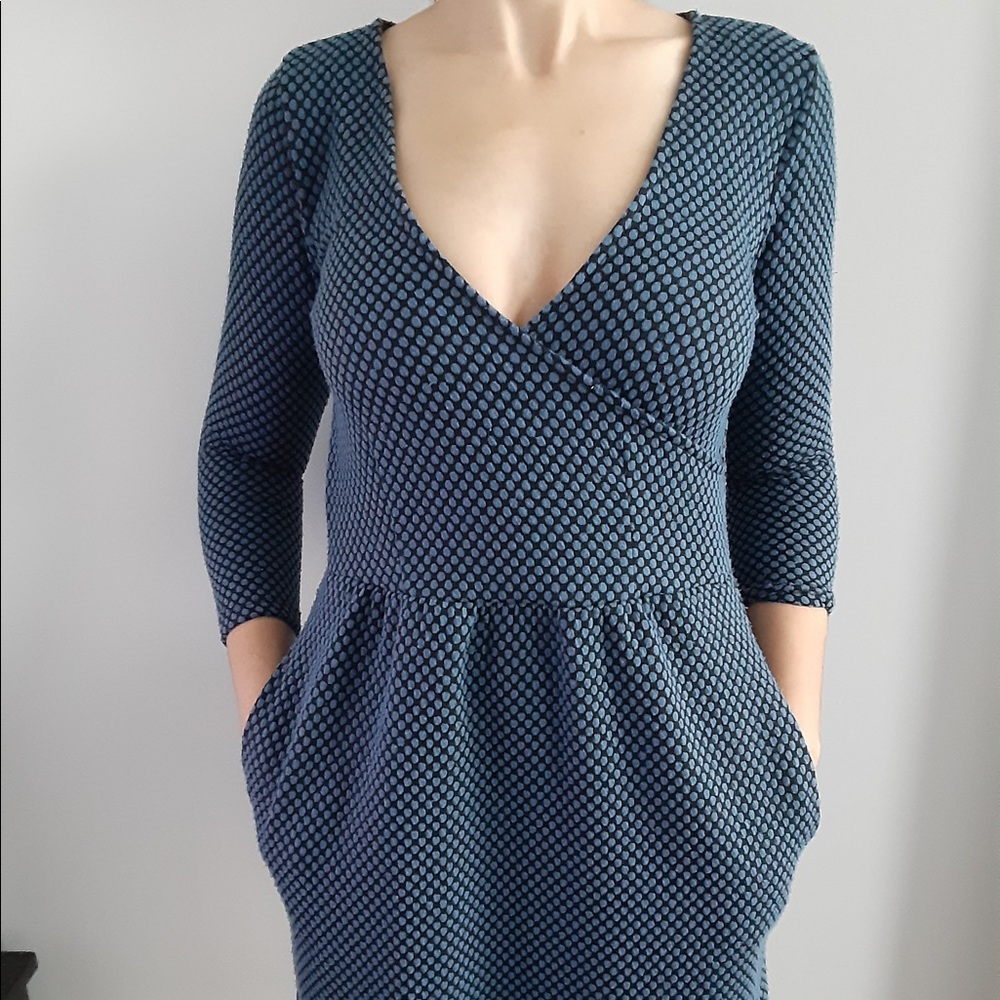 HD in Paris, 3/4 Sleeved Blue Dress, Size XS